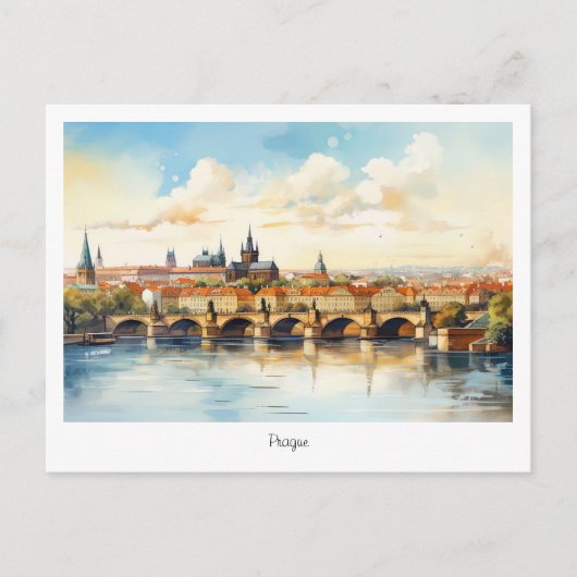 ハガキ色彩の鮮やかチェコ ポストカード (正面)