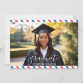 ハガキ荷物アドベンチャー卒業式パーティー開始 招待状 (裏面)