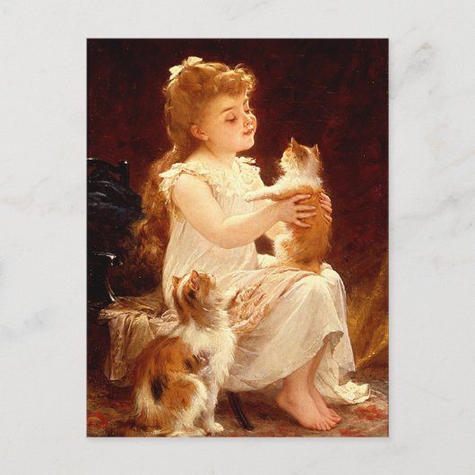 ハガキ遊の子猫の ポストカード (正面)