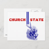 ハガキ1st修正 – 教会と州の分離 ポストカード (正面/裏面)