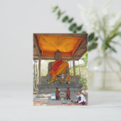 ハガキ・カンボジア・アンコール・トム・ブッダ ポストカード (スタンド正面)