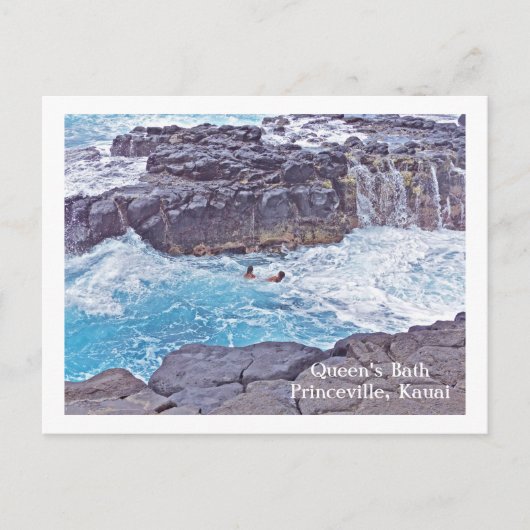 ハガキ，クイーンズバス/プリンセビル，カウアイ，ハワイ ポストカード (正面)