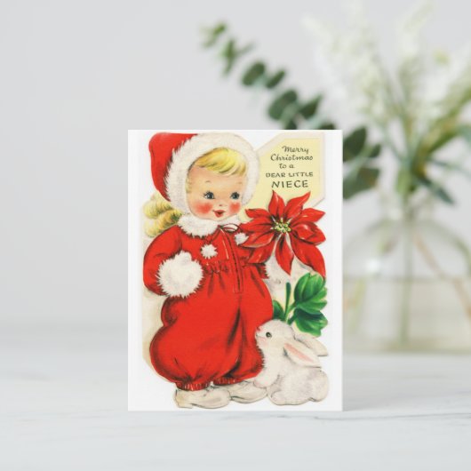 ハガキ「クリスマスとリトルネ親愛イス」 シーズンポストカード (スタンド正面)