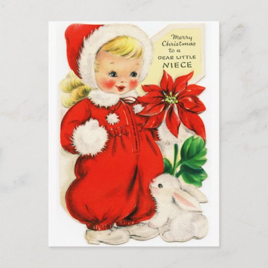 ハガキ「クリスマスとリトルネ親愛イス」 シーズンポストカード (正面)