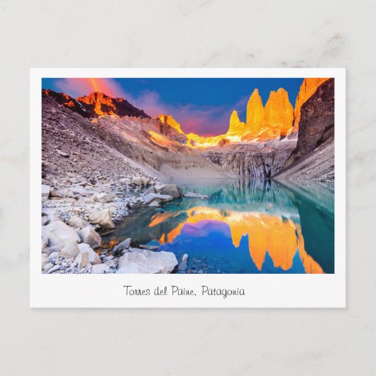 ハガキ、トーレスデルペイネパタゴニア ポストカード (正面)