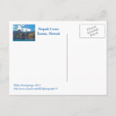 ハガキ/ナパリーコースト/カウアイ，ハワイ ポストカード (裏面)