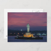 ハガキ・ハイデラバード湖（インド） ポストカード (正面/裏面)