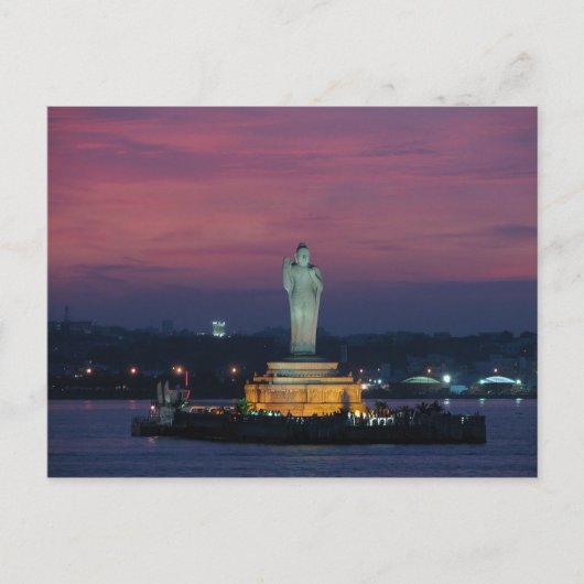 ハガキ・ハイデラバード湖（インド） ポストカード (正面)