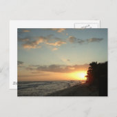 ハガキ：ハワイの一日の終わり ポストカード (正面/裏面)