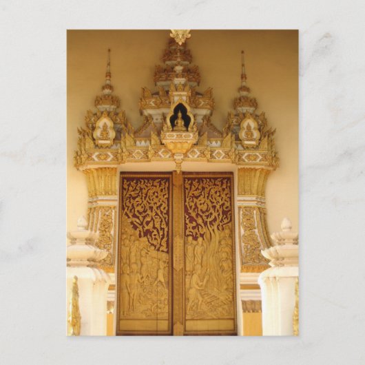 ハガキ・ビエンチャン・ラオス ポストカード (正面)