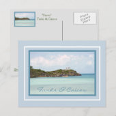 ハガキ、プロビデンシアレス、タークス&カイコス諸島 ポストカード (正面/裏面)