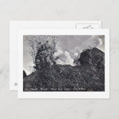 ハガキ、ベスビウス噴火 ポストカード (正面/裏面)