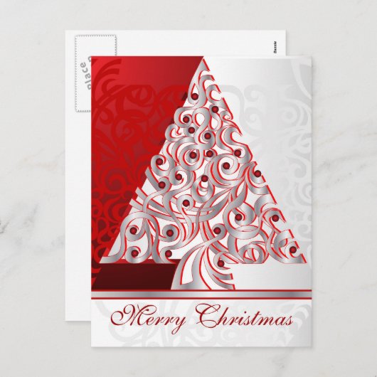 ハガキ・メリークリスマス シーズンポストカード (正面/裏面)