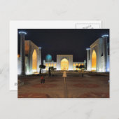 ハガキ・リガスタン、サマルカンド、ウズベキスタン ポストカード (正面/裏面)