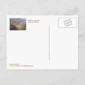 ハガキ，ワイメアキャニオン/滝，カウアイ，ハワイ ポストカード (裏面)