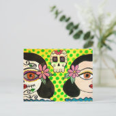 ハガキ「ヴィダ・ミュエルテ」の死者の日 ポストカード (スタンド正面)