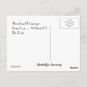 ハガキ～旅客列車～過去の幽霊 ポストカード (裏面)