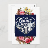 ハガキ「父よ賛美わが家」 ポストカード (正面/裏面)