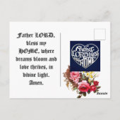 ハガキ「父よ賛美わが家」 ポストカード (裏面)