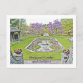 ハガキ/美しいキングウッドセンターと庭園 ポストカード (正面)