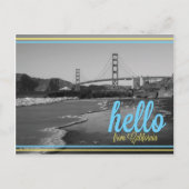 ハガキ – Hello from California (Map on back) ポストカード (正面)