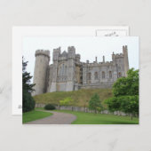 ハガキArundel Castle Overall, West Sussex U.K. ポストカード (正面/裏面)
