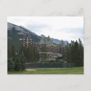ハガキBanff春ホテル,アルバータ,カナダ ポストカード