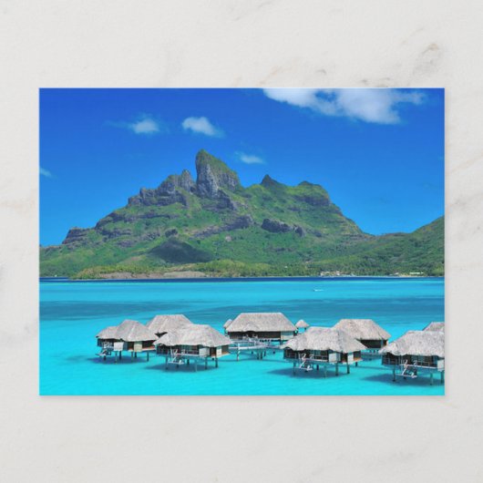 ハガキBora Bora, Sous-Le-Vent, Polynesiaフランスの ポストカード (正面)