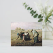 ハガキJean-Fransois Millet - Gleaners 1857 ポストカード (スタンド正面)