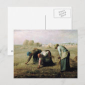 ハガキJean-Fransois Millet - Gleaners 1857 ポストカード (正面/裏面)