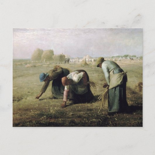 ハガキJean-Fransois Millet - Gleaners 1857 ポストカード (正面)