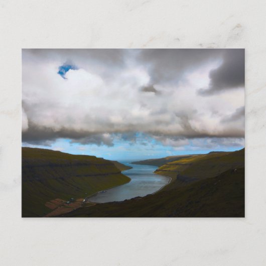 ハガキKaldbaks Fjord,フェロー諸島 ポストカード (正面)