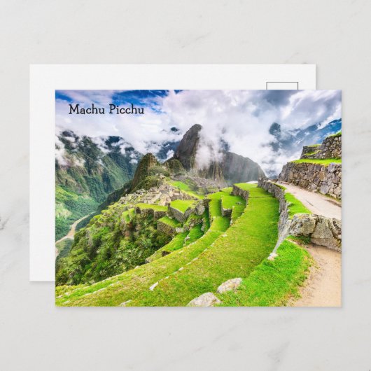 ハガキMachu Picchu, Cusco – ペルー ポストカード (正面/裏面)
