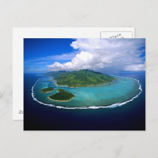 ハガキMoorea島の概要,ポリネシアフランスの州 ポストカード (正面/裏面)