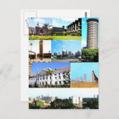 ハガキNairobi Montage，ケニア ポストカード (正面/裏面)