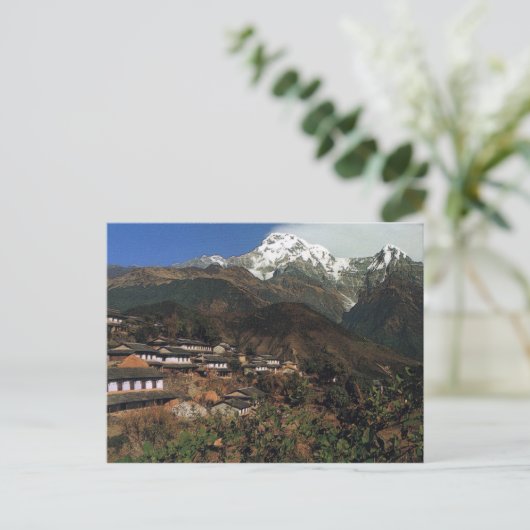 ハガキNepal Annapurna - Gandrung ポストカード (スタンド正面)