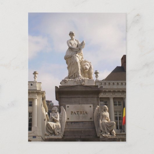 ハガキPl. de Brouckere、ブリュッセル ポストカード (正面)