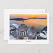 ハガキSantorini Sunset, Greece, Greece Islands ポストカード (正面/裏面)