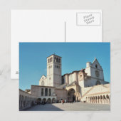 ハガキThe Basilica of Assisi, Umbria Italy ポストカード (正面/裏面)
