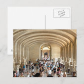 ハガキThe Louvre Museum in Summer，パリフランス ポストカード (正面/裏面)