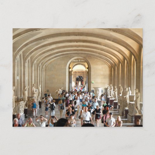 ハガキThe Louvre Museum in Summer，パリフランス ポストカード (正面)