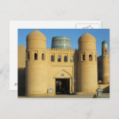 ハガキThe West Gate of Khiva，ウズベキスタン ポストカード (正面/裏面)