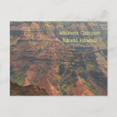 ハガキWaimea Canyon,カウアイ,ハワイ ポストカード (正面)