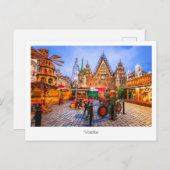 ハガキWorclaw night scene，ポーランド ポストカード (正面/裏面)