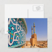 ハガキYazd_イランのジャメモスク ポストカード (正面/裏面)