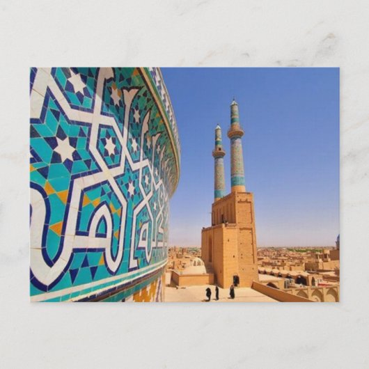 ハガキYazd_イランのジャメモスク ポストカード (正面)