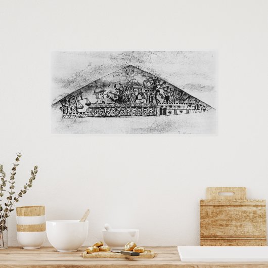 ハガダ出身のイギリス人ユダヤ人の風刺画 ポスター (キッチン)