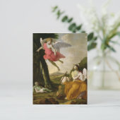 ハガルとイシュマエルは天使に救われた, c.1648 ポストカード (スタンド正面)