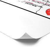 ハガースタウンとフレデリック鉄道システムの地図(c 1923) ポスター (角)