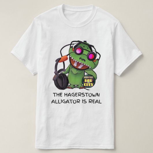ハガースタウンのアリゲーターTシャツ Tシャツ (デザイン正面)